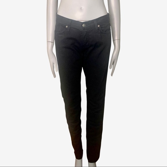 HABITUAL Barneys Co-op Exclusive Low Rise Pitch Black Slim Jeans - Picture 1 of 15